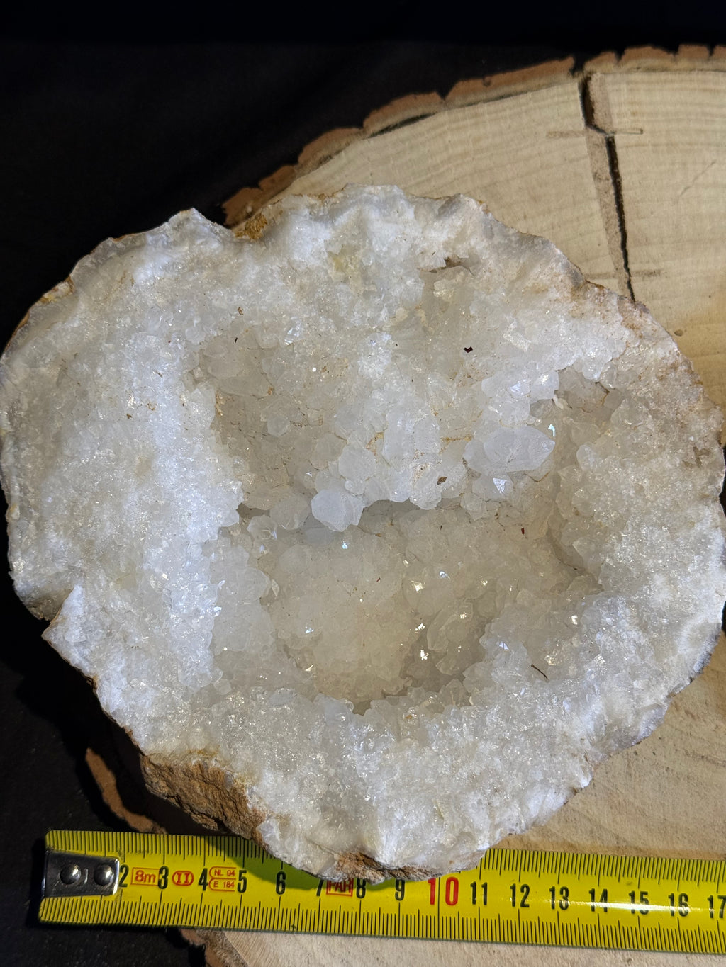 Rock crystal geode – 2 halves – 18 cm – 3.3 kg