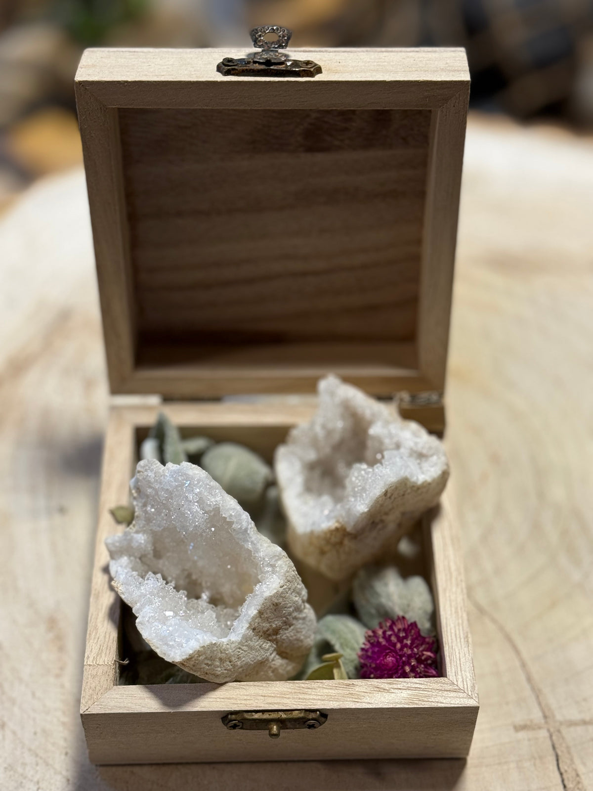 Bergkristal geode -ca. 7 cm